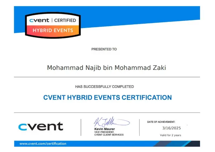 Cvent Certified Hybrid Event