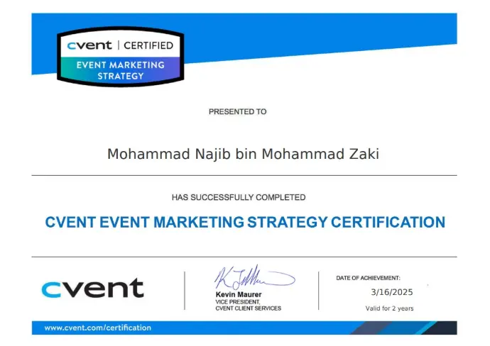 Cvent Certified Event Marketing Strategy