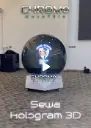 LED 3D Hologram Ball Gimmick 1Meter