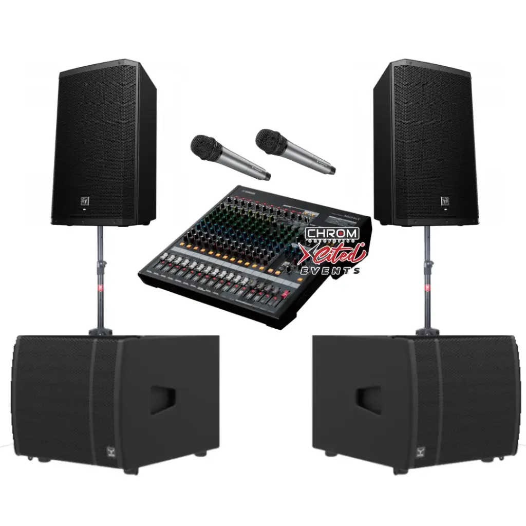 PA System Standard Bass 4 Speaker
