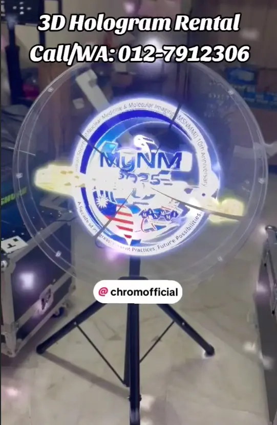 LED 3D Hologram Circle Gimmick 70cm